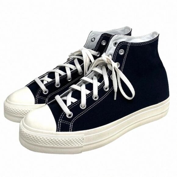 Converse Ctas Lift Platform Shoes Hi Canvas Black 171209C-WWBLR Custom Men's Red - Picture 1 of 10
